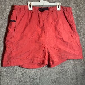 The north face shorts swim trunks red